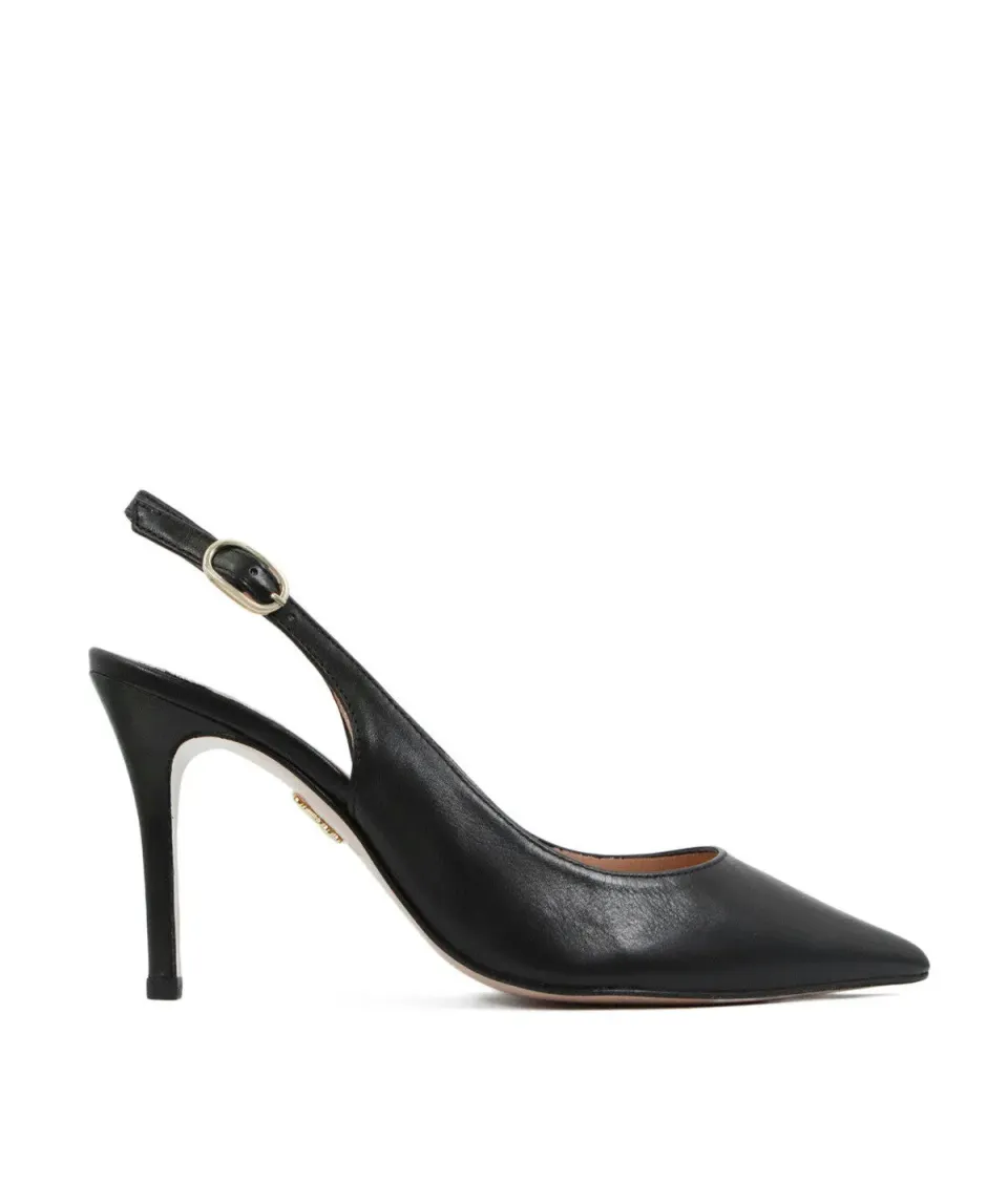 Finsbury Kelly pumps zwart leer 8 cm hak