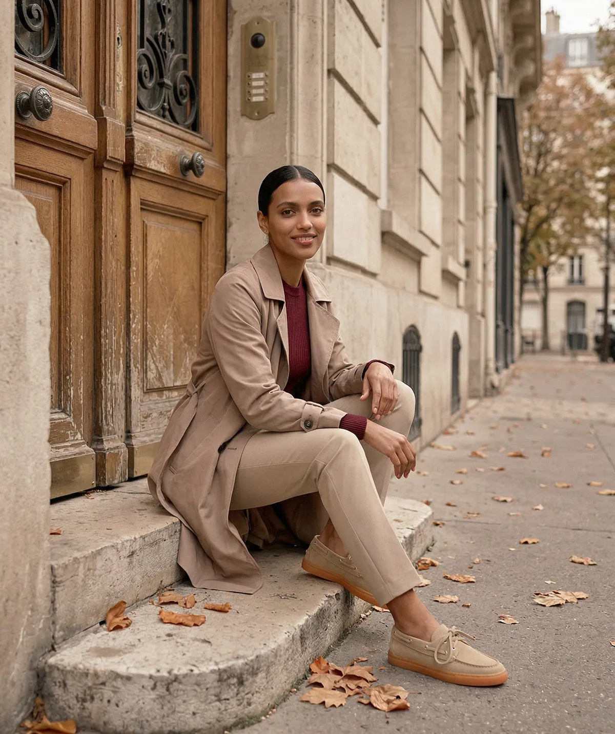 Finsbury ANITA loafers zand suède dames