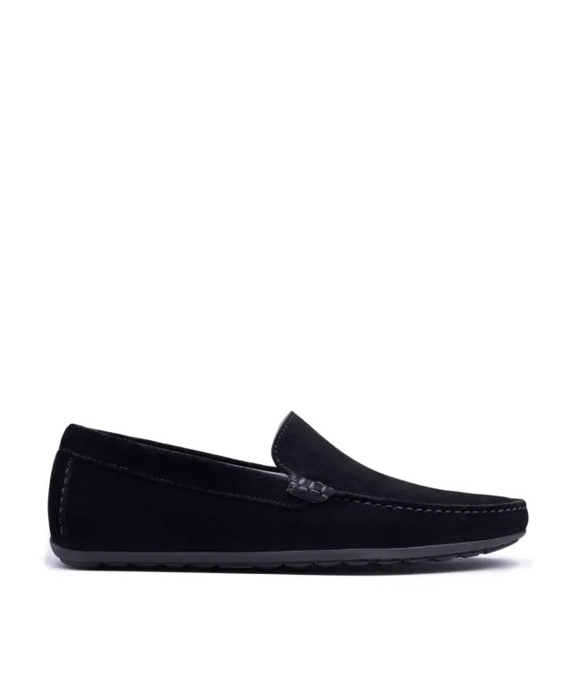 Finsbury Dandy loafer zwart suède heren