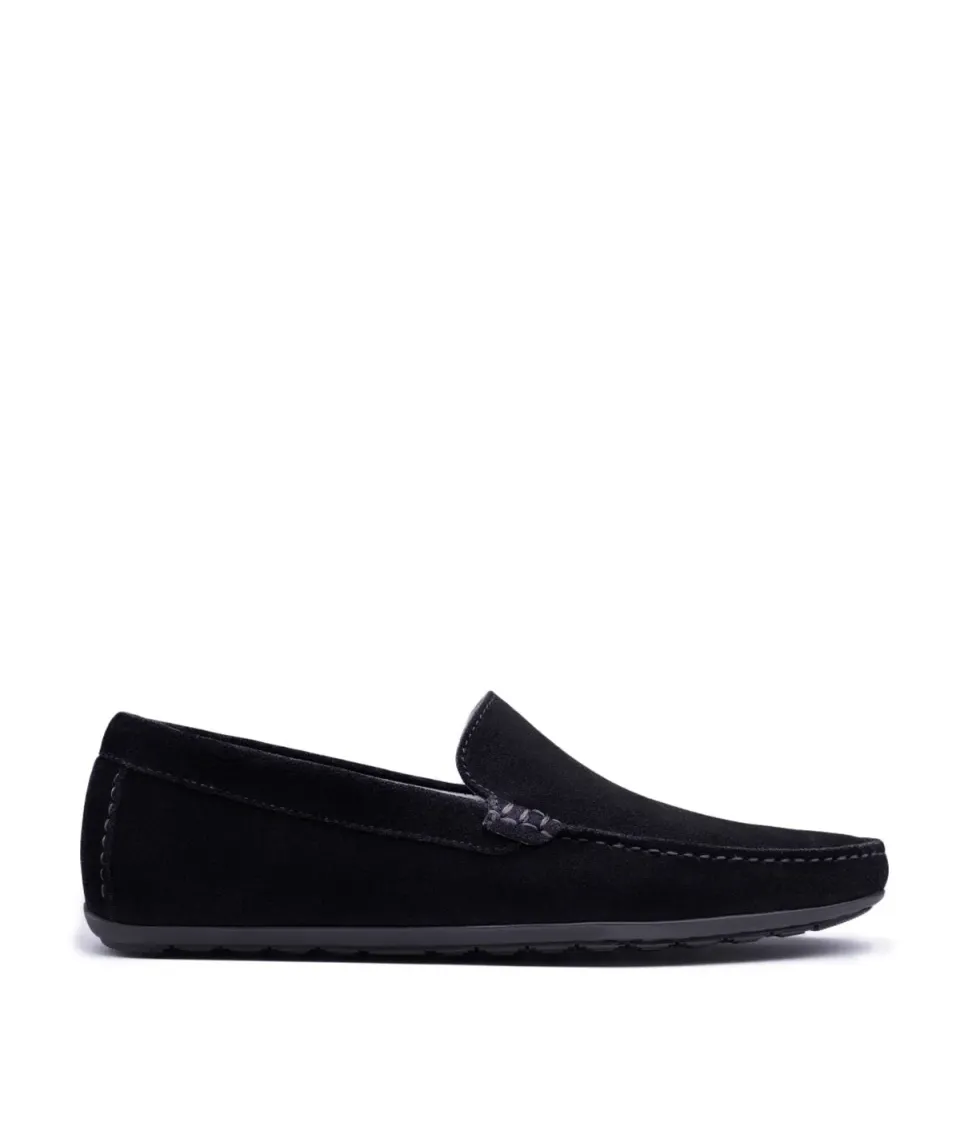 Finsbury Dandy loafer zwart suède heren
