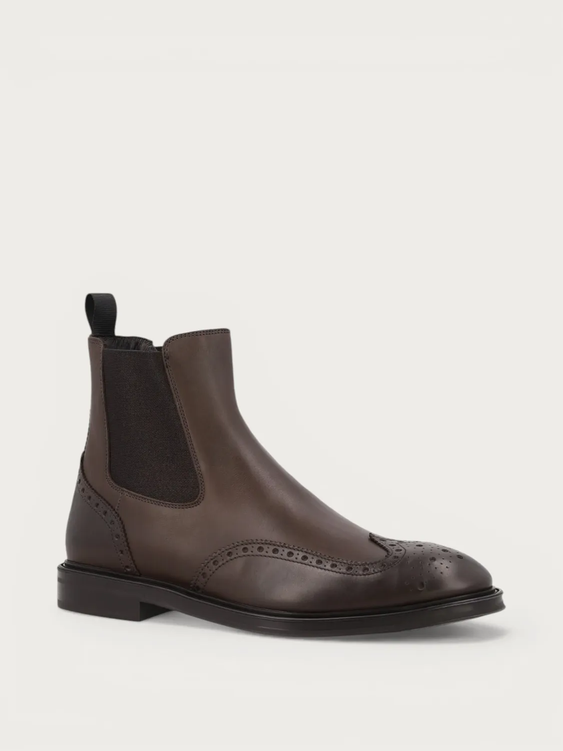Frau Signature Beatle boots bruin kalfsleer wingtip
