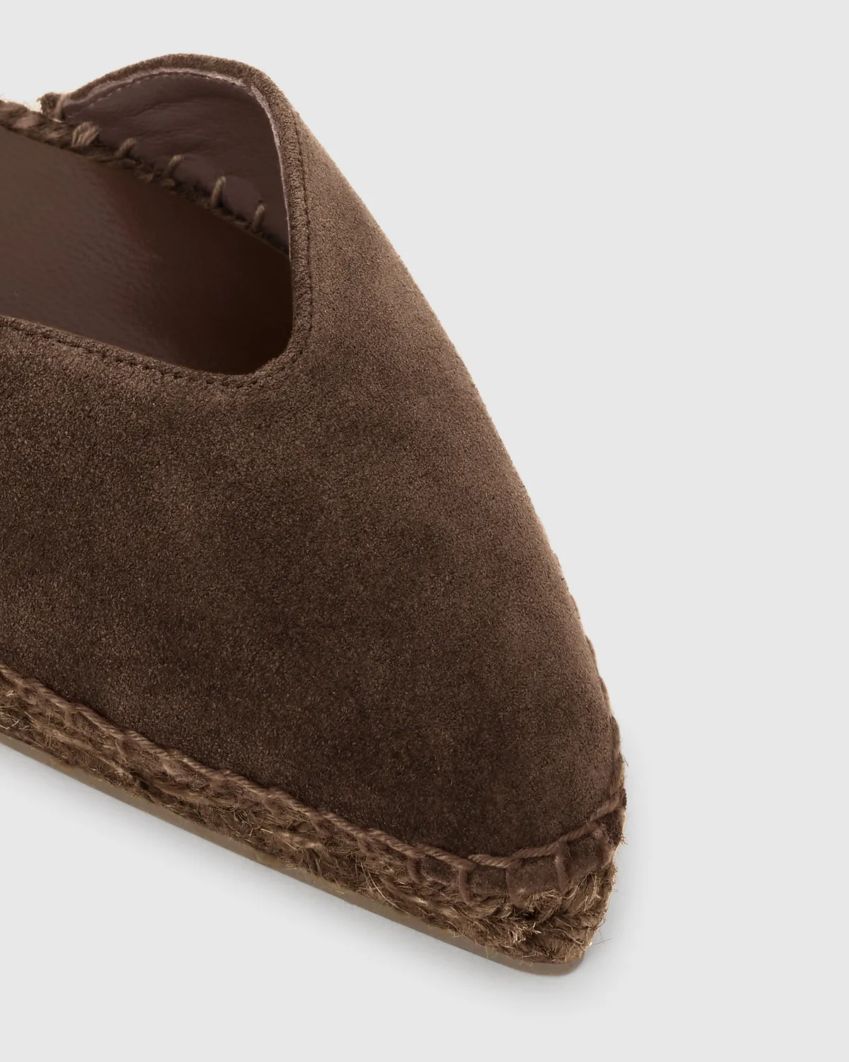 Castaner Brava C/186 espadrilles chocolade suède