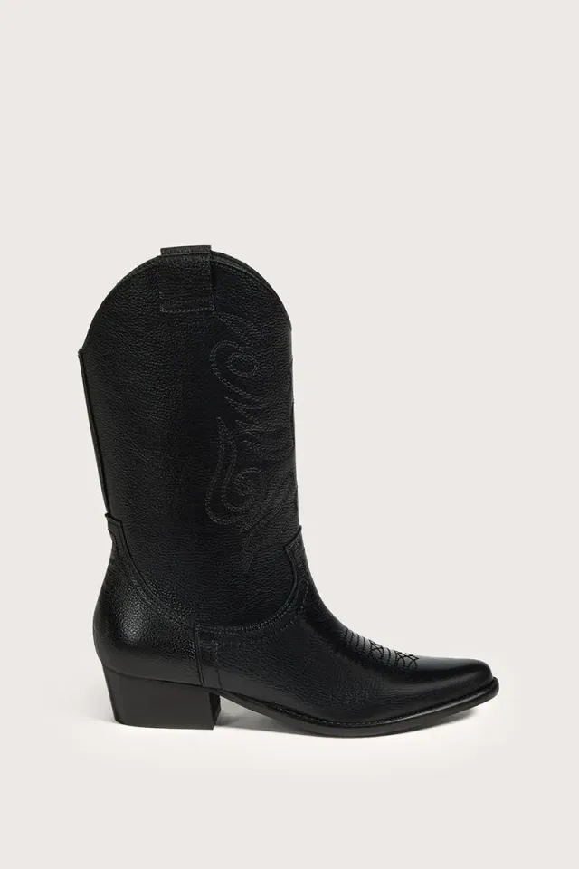 Bryan Stepwise Jandra cowboylaarzen zwart leer