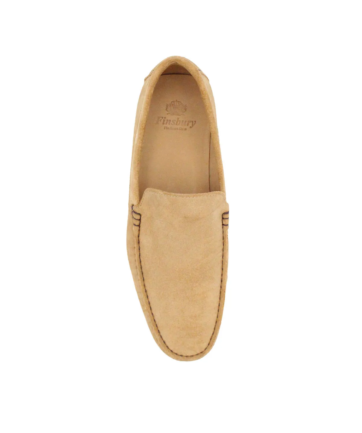 Finsbury Dandy loafer zand suède calfskin