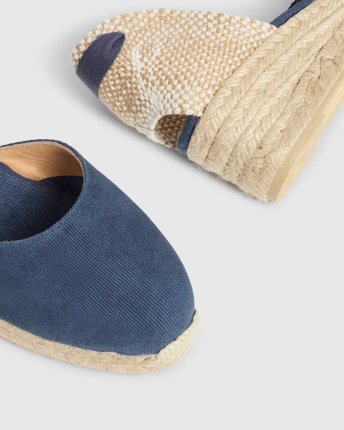 Castaner Carina 3 002 espadrille katoen donkerblauw 5 cm