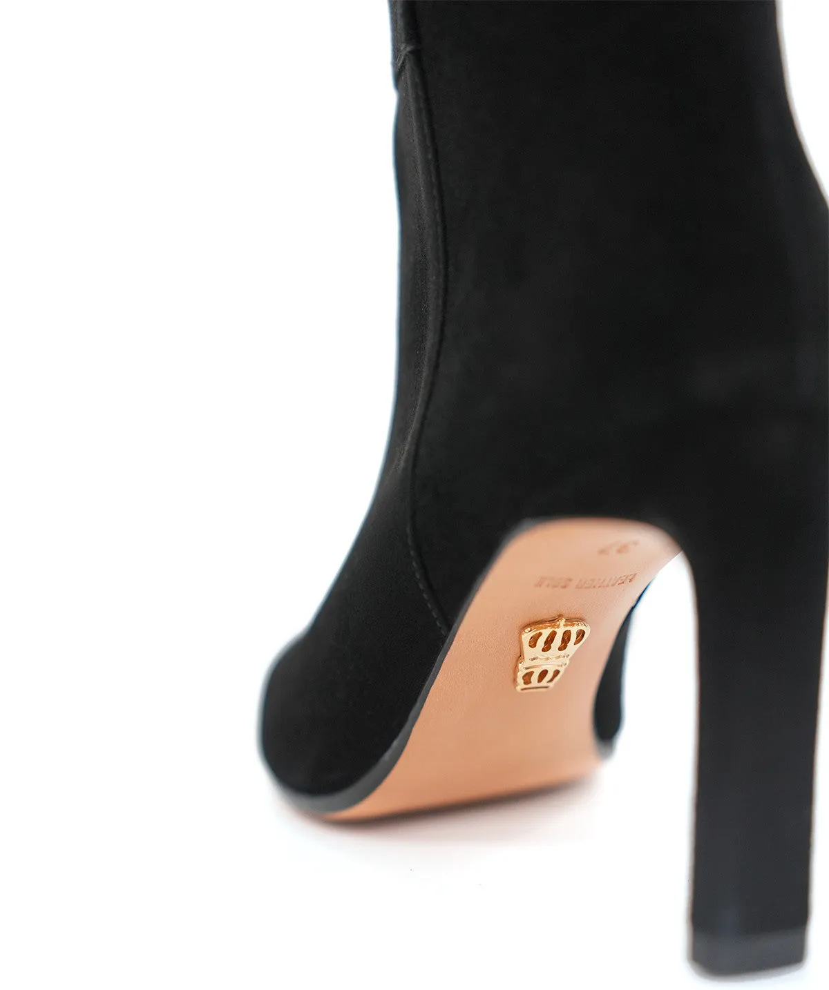 Finsbury Tamara laarzen zwart fluweel 9 cm hak