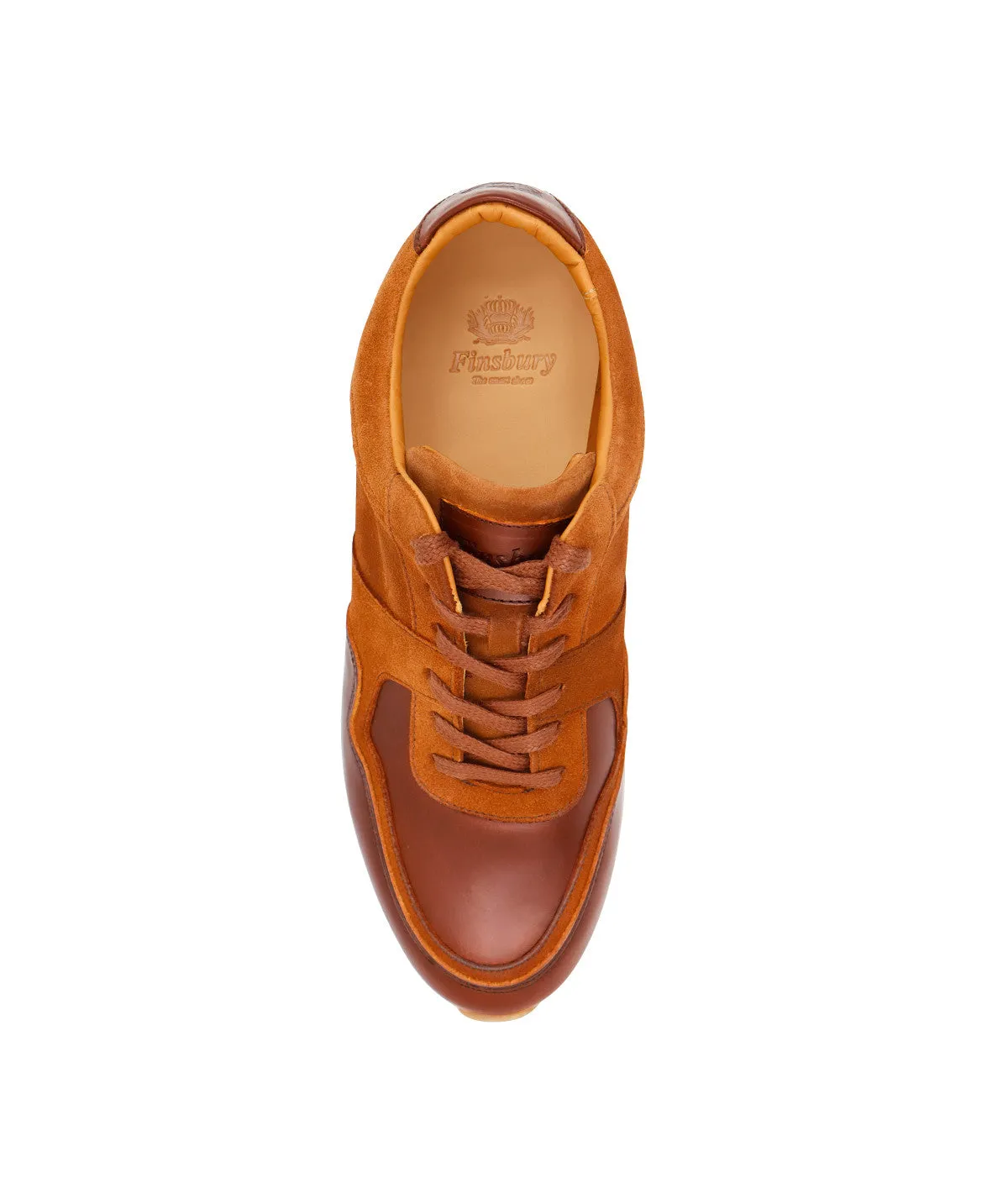 Finsbury SMITH sneakers bruin tweekleurig leer