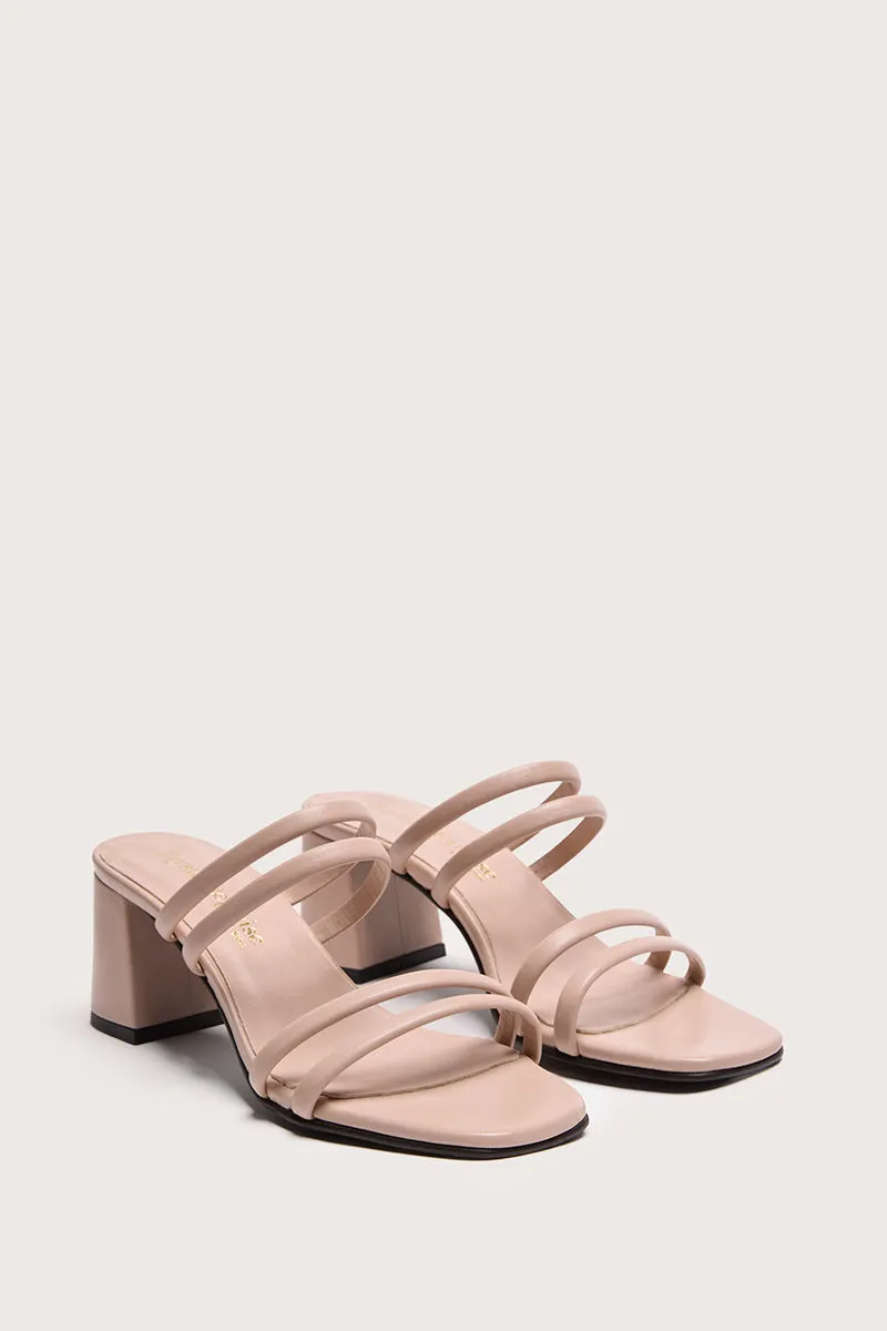 Bryan Stepwise Nolita sandaal cotton leer hak