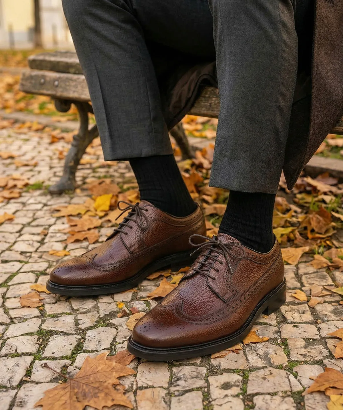 Finsbury Barton derby bruin grainé Goodyear