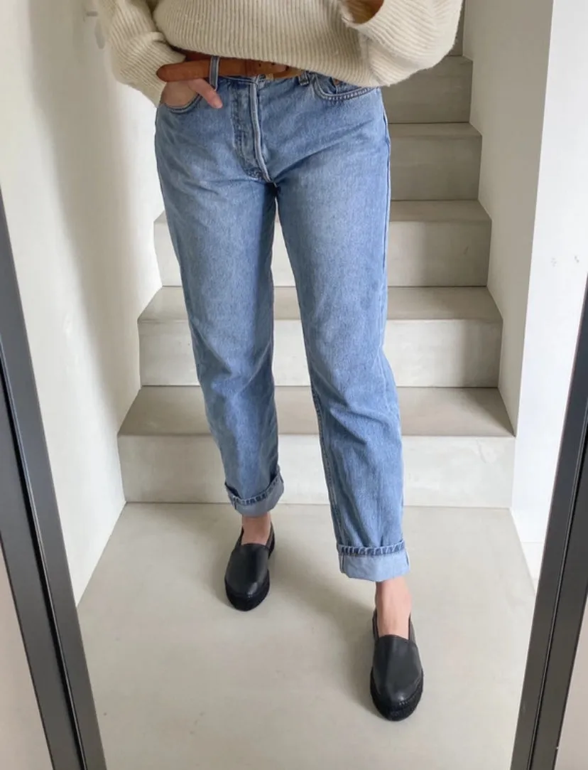 Jutelaune Blackie loafers wildleer zwart