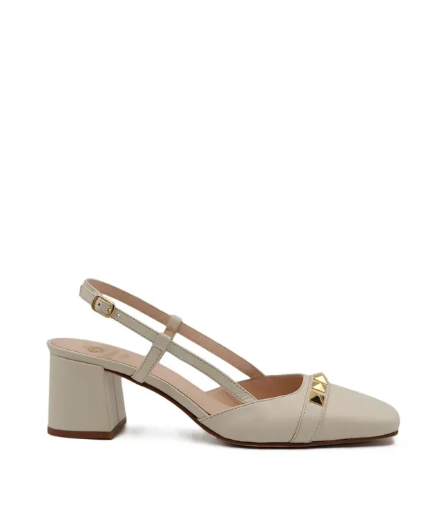 Finsbury Elisa pumps beige 4 cm blokhak