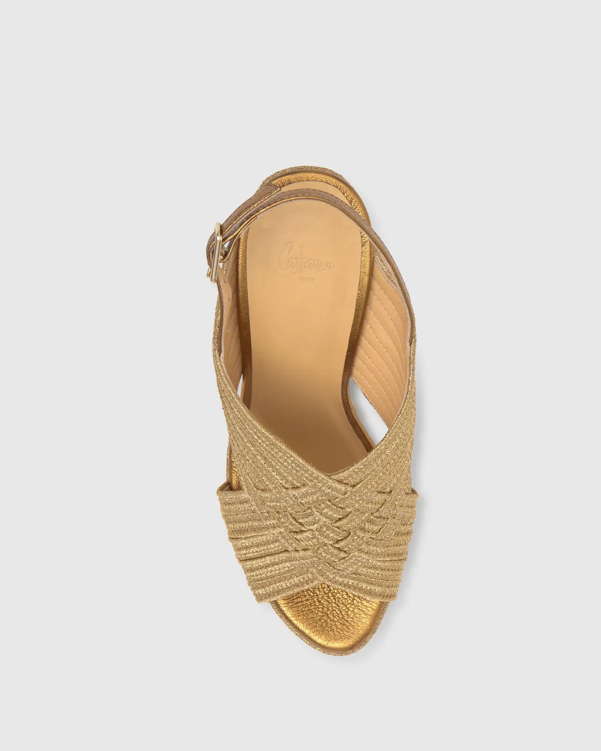 Castaner Juliet 142 sandalen oudgoud blokhak