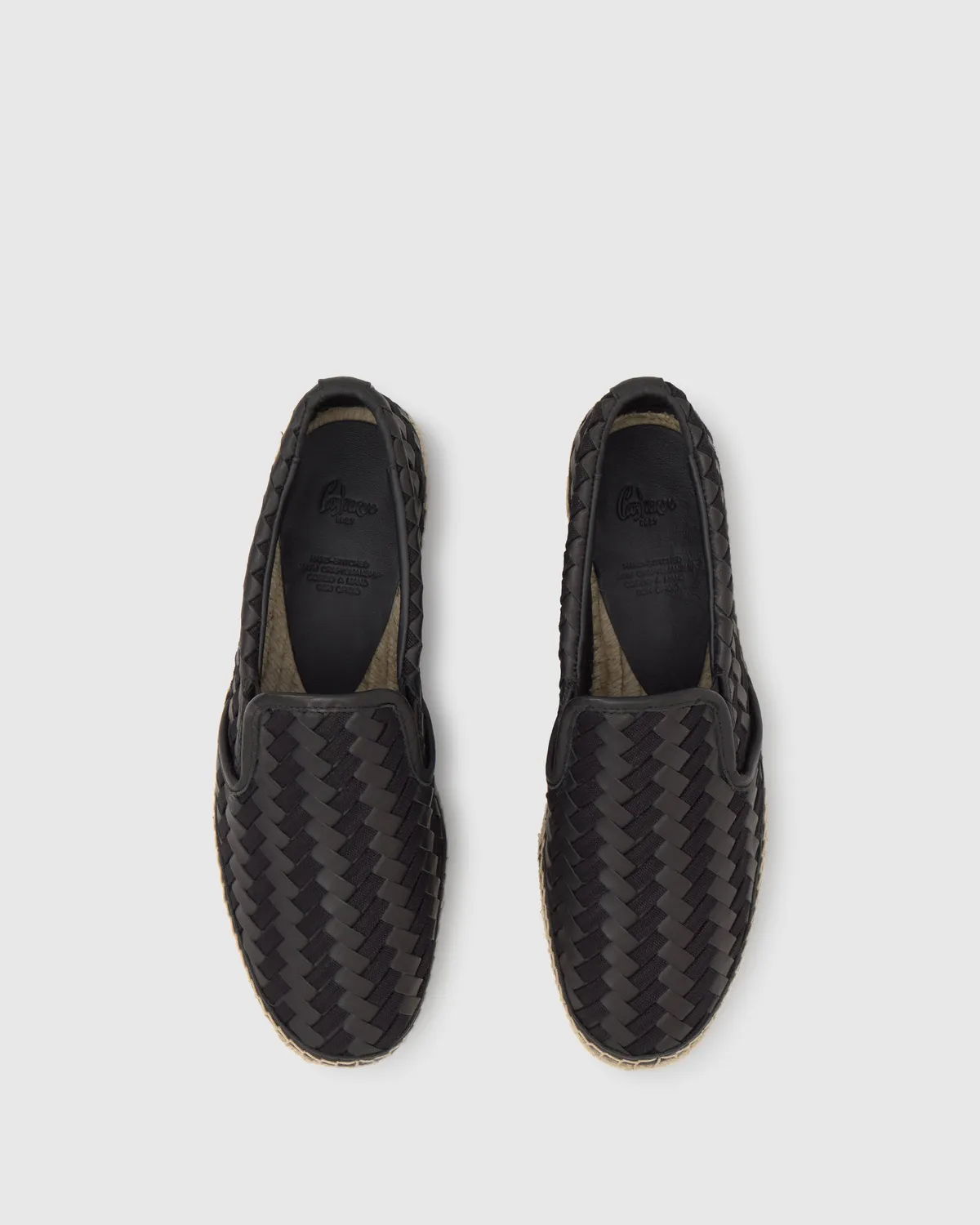 Castaner Jan 286 espadrilles zwart leer