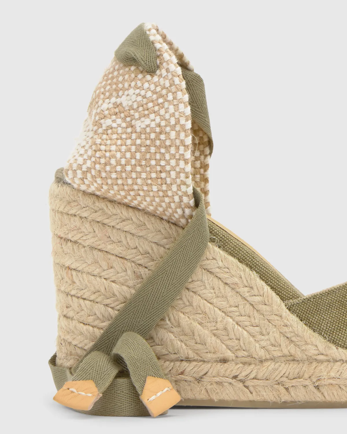 Castaner Chiara 8/002 espadrilles groen 9 cm sleehak