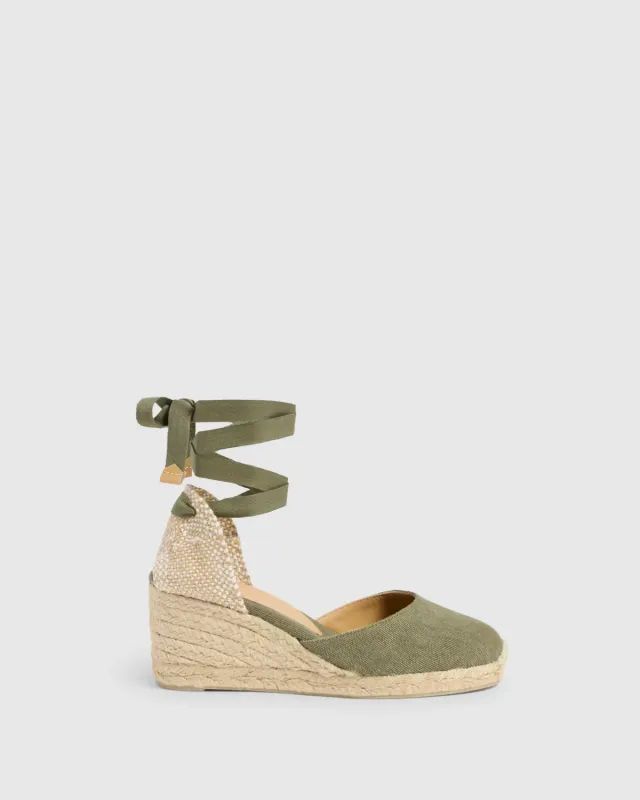 Castaner Carina 6/002 espadrille olive canvas