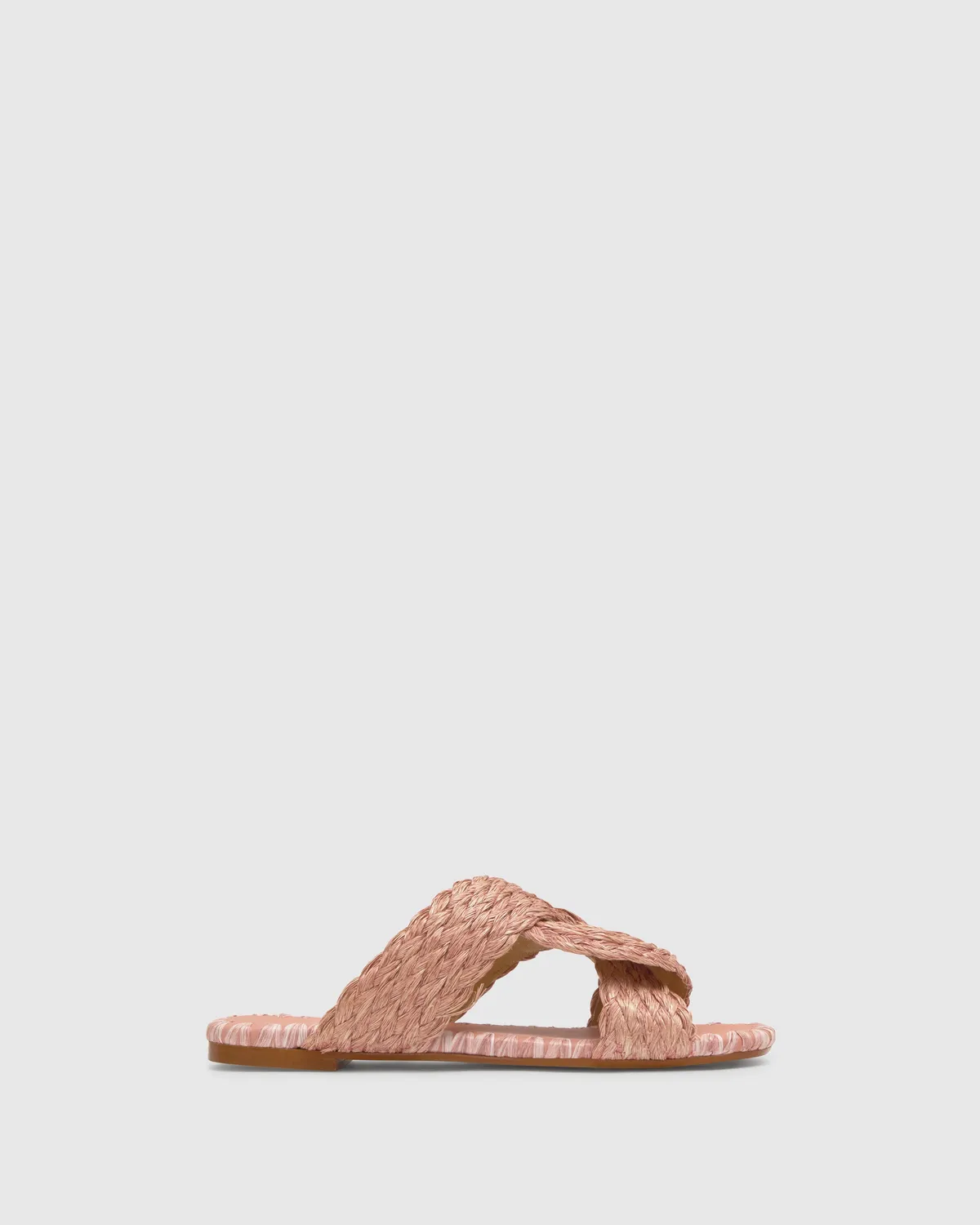 Castaner Padme 258 sandaal roze gevlochten raffia