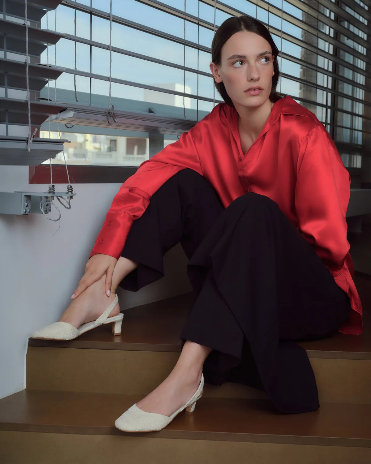 Castaner Aran CSC/305 slingbacks Ecru jacquard