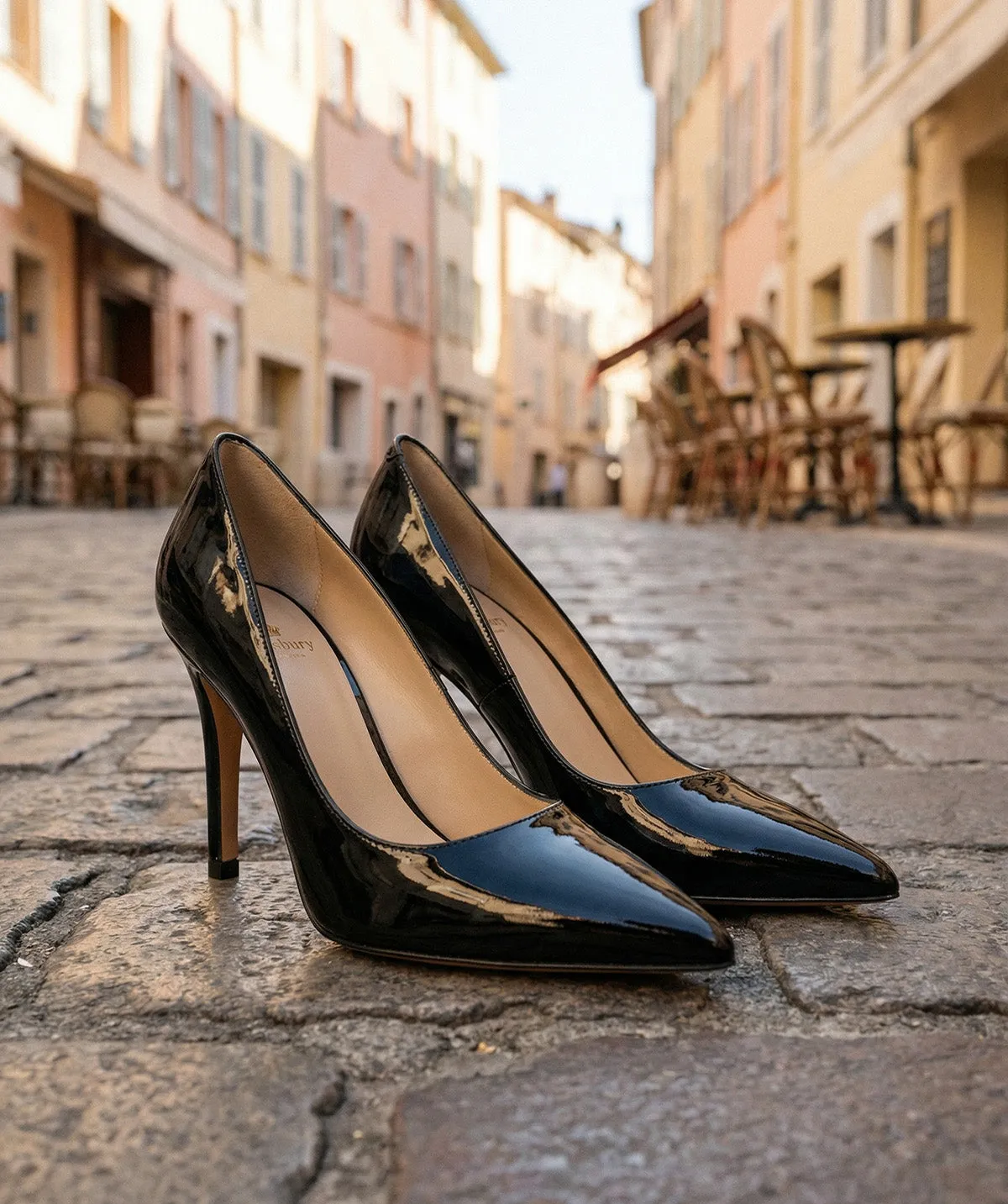 Finsbury Manon pumps zwart lak 8 cm hak