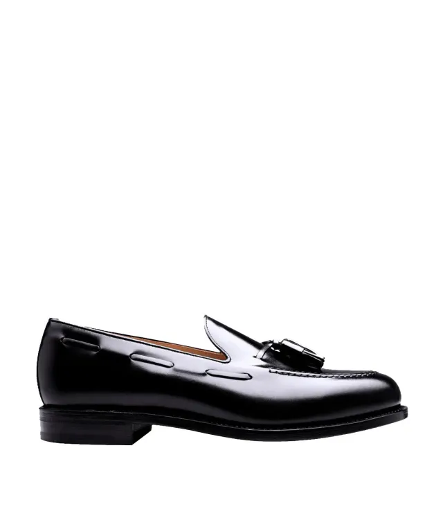 Finsbury Olden loafer zwart leer kwast