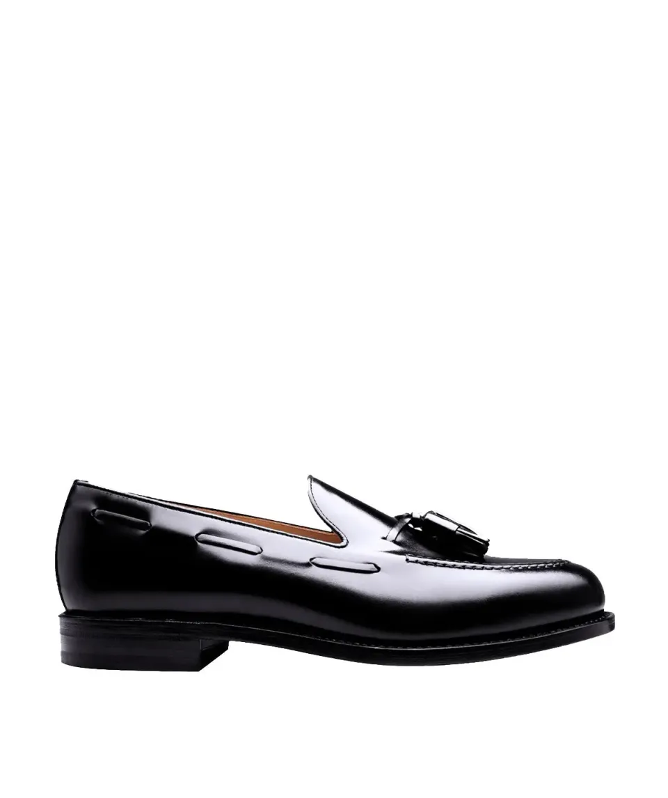 Finsbury Olden loafer zwart leer kwast