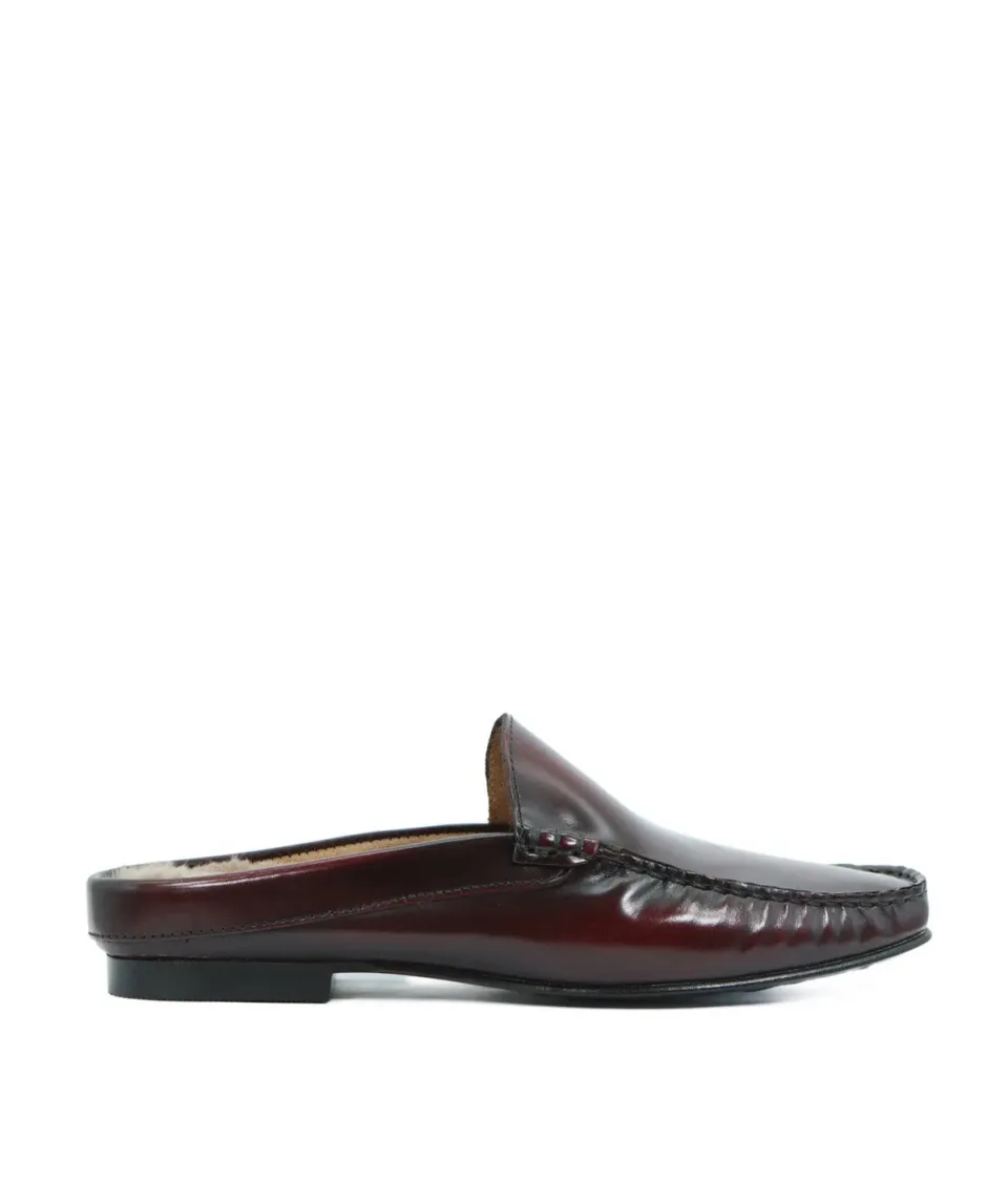 Finsbury Marion bordeaux leren loafer muiltjes
