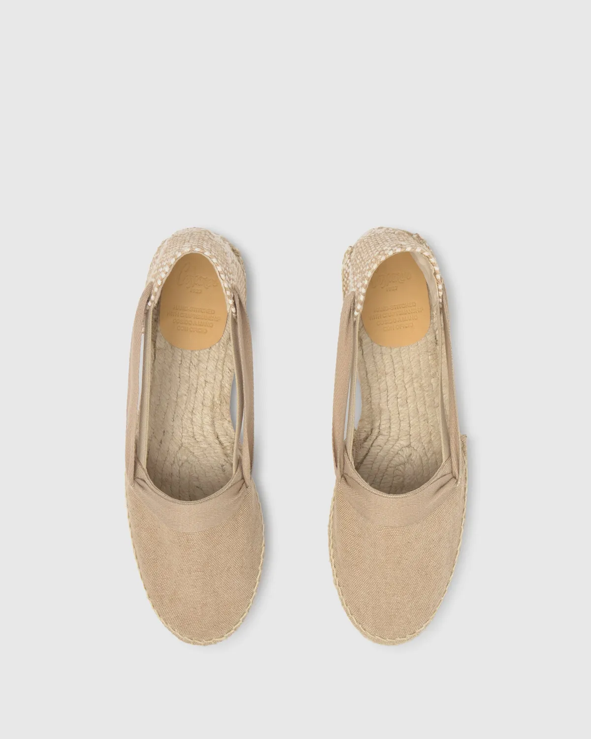Castaner Kaia 002 espadrilles sand plat canvas