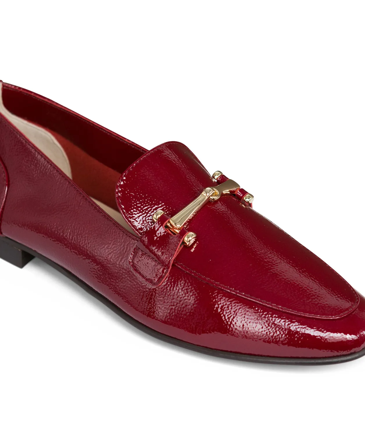 Finsbury Amelie loafers bordeaux lakleer met bit