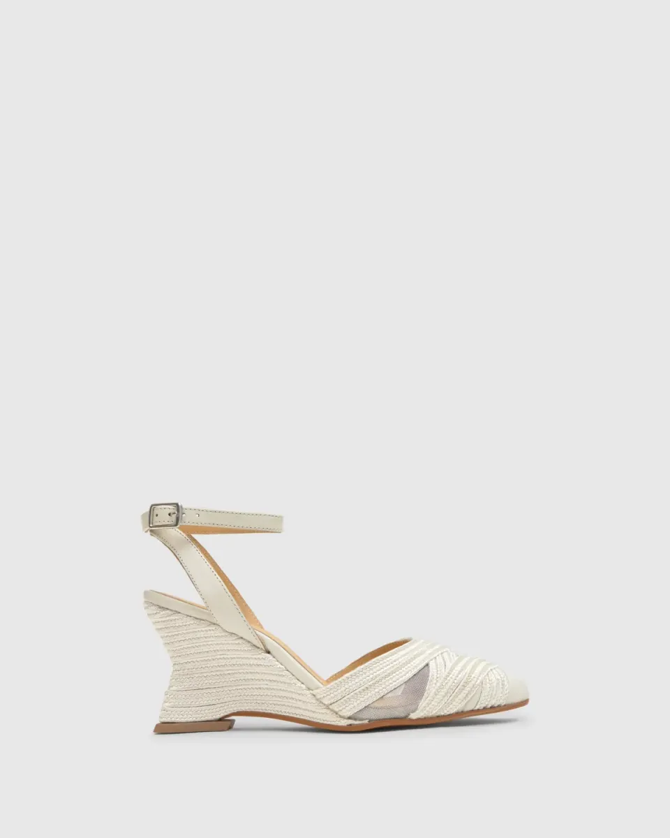 Castaner Joy 142 espadrilles wit sleehak 8 cm