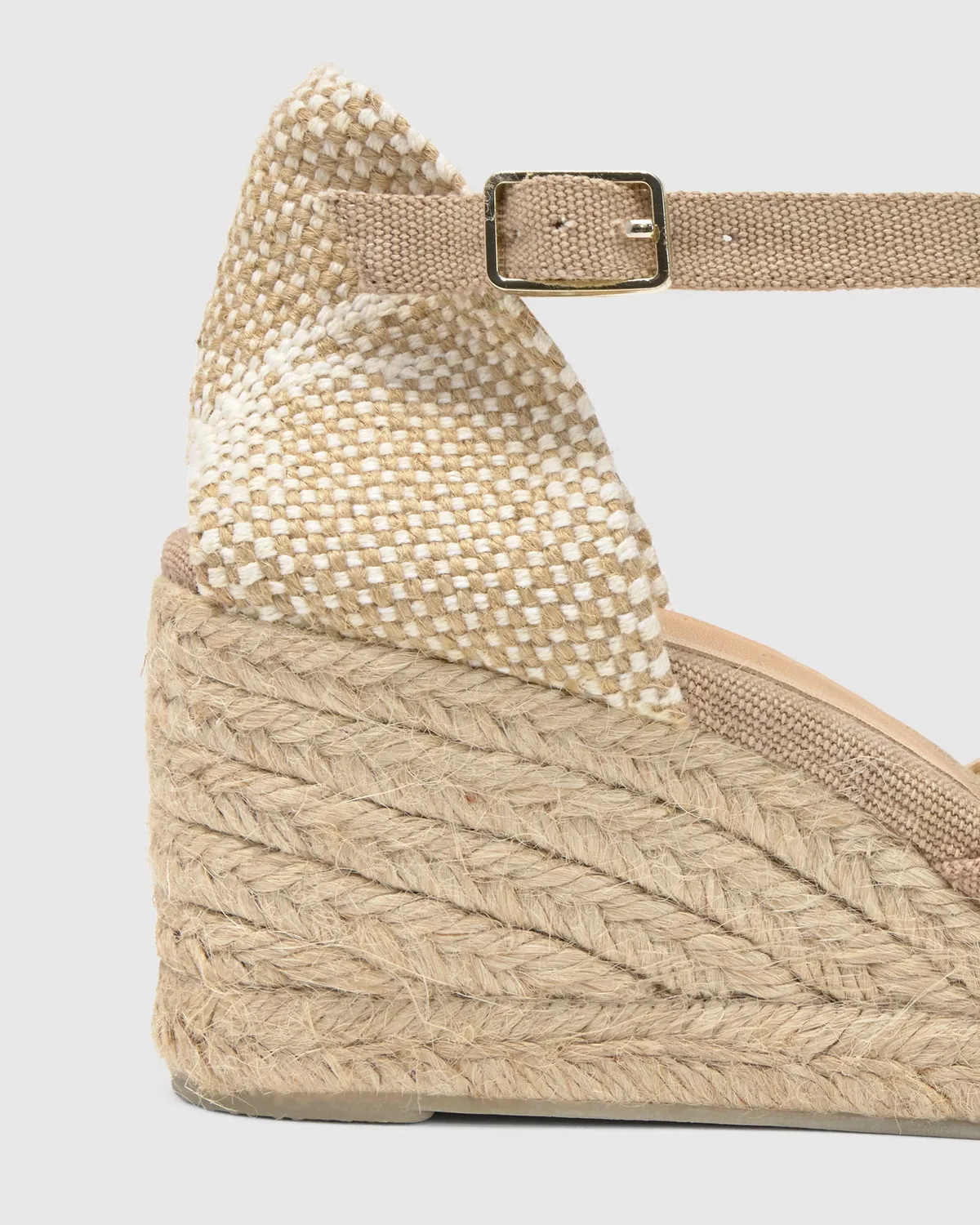 Castaner Carol 6 002 sleehak espadrille sand katoen