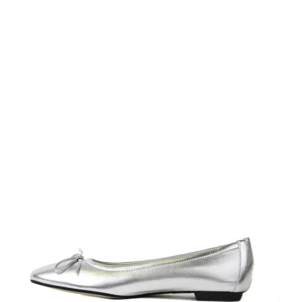 Donelli Instappers 2279 ballerina’s zilver met strik