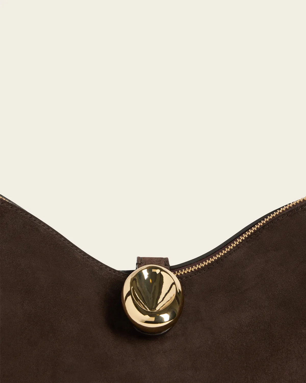 Flattered Gaia Handbag Suede Chocolate handtas