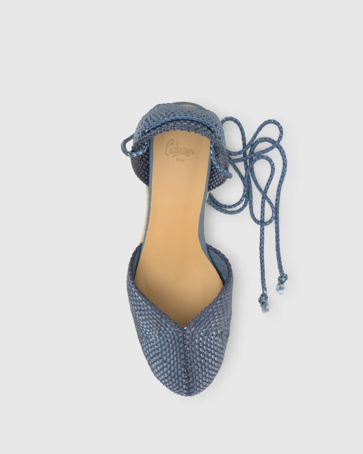 Castaner Cora 6/298 espadrilles blauw denim 7 cm