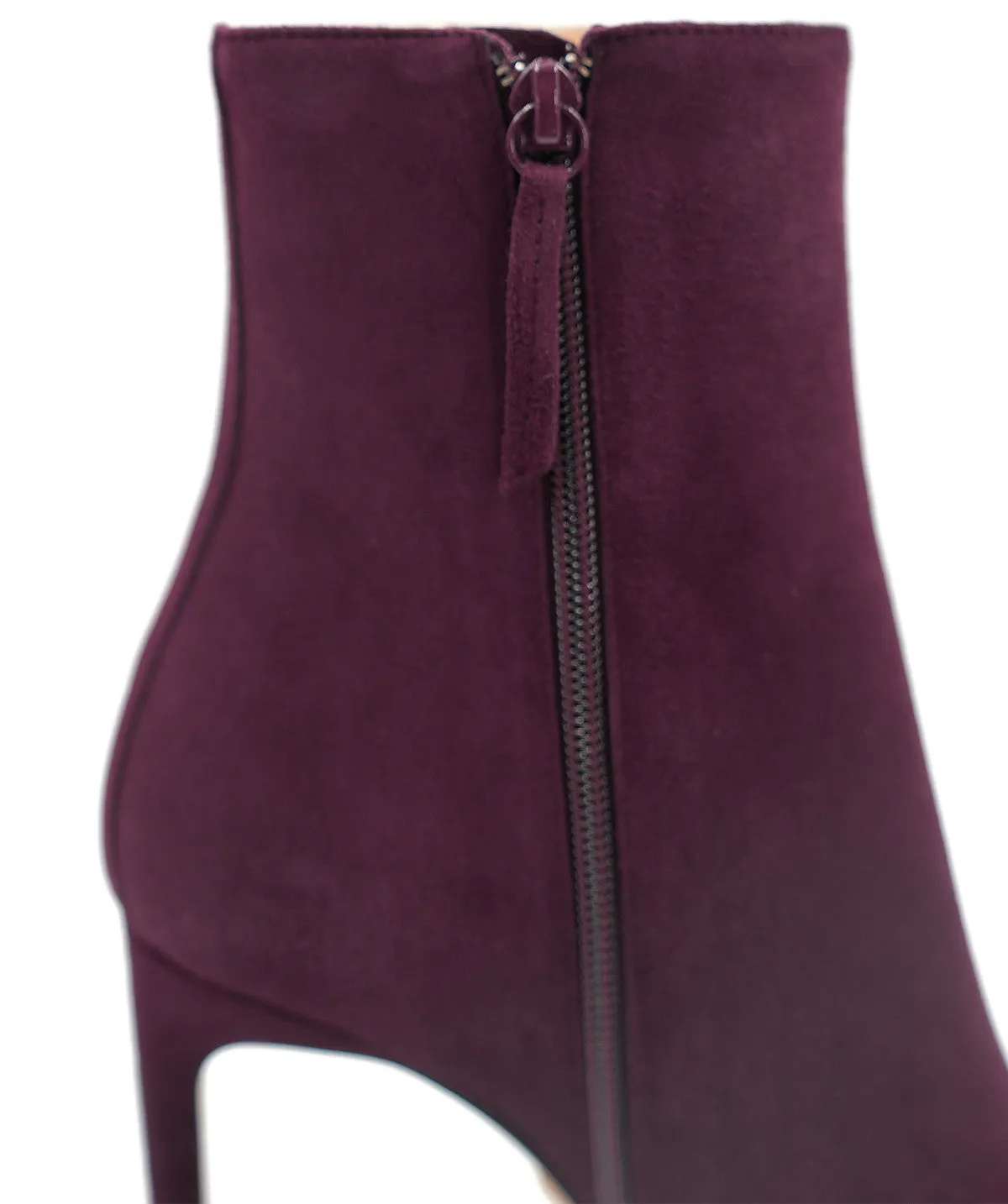 Finsbury Daisya enkellaarzen bordeaux suède 9 cm