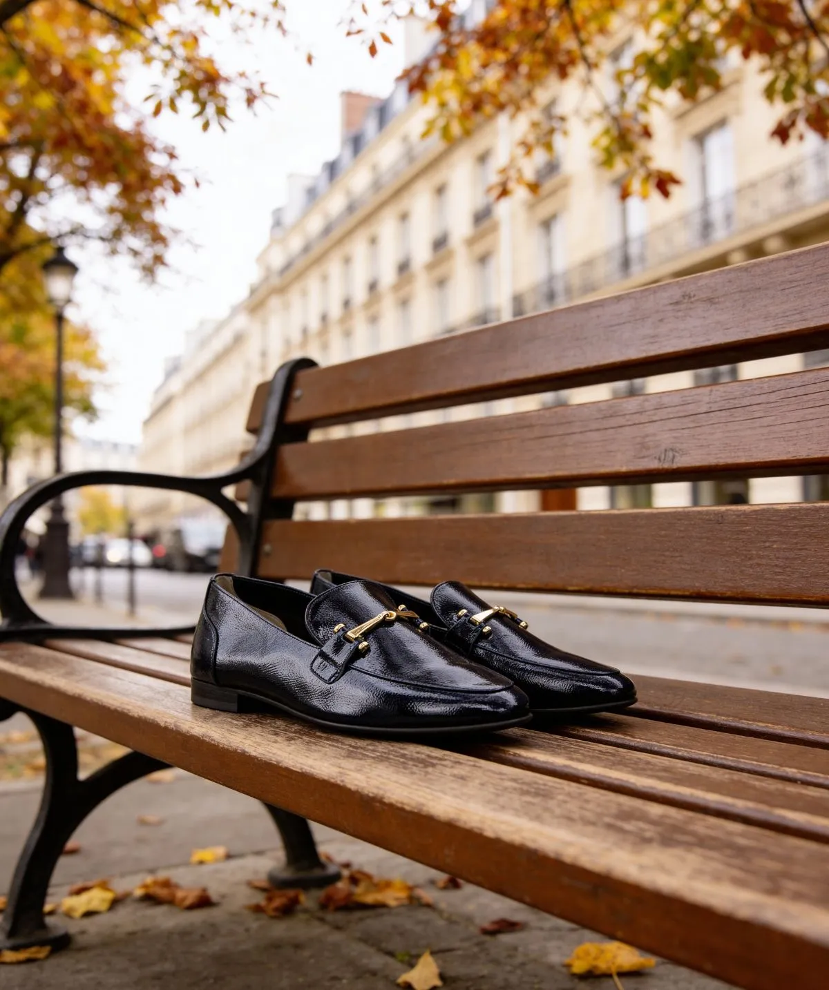 Finsbury AMELIE loafers navy lakleer