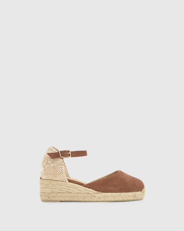 Castaner Carol 3/002 espadrilles pecan katoen 5cm