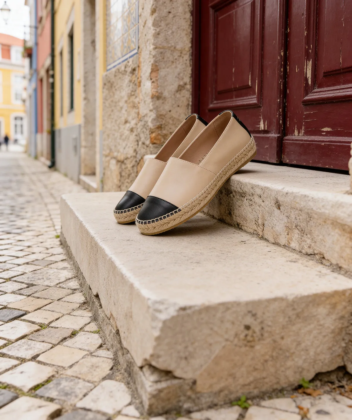 Finsbury Izia espadrilles beige zwart dames
