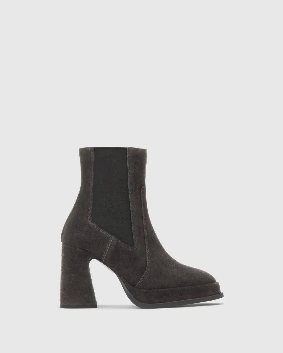 Castañer BECKY/186 enkellaarzen carbon suède