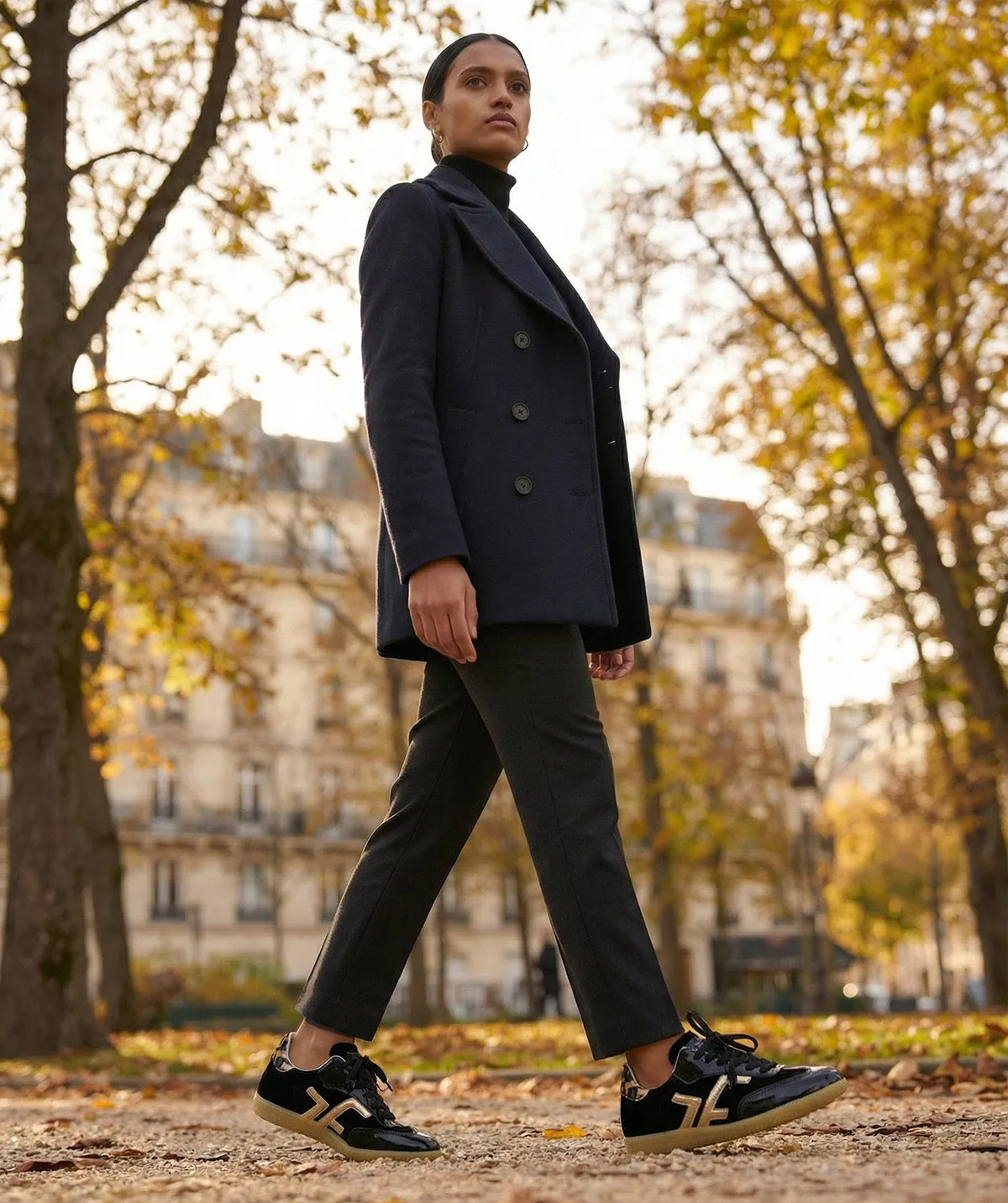 Finsbury MATHILDE sneakers zwart luipaard leer