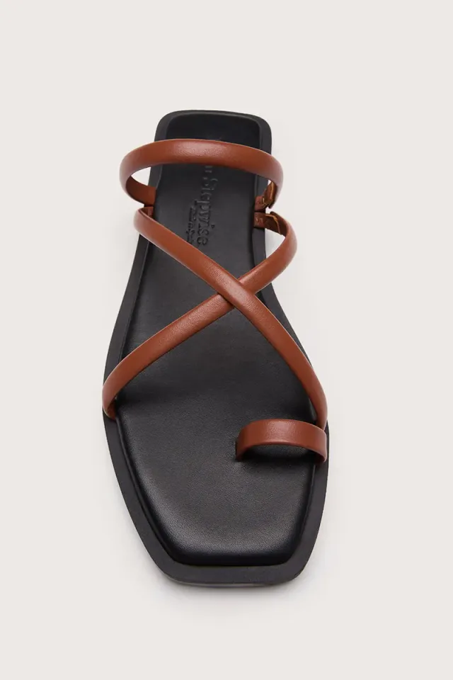 Bryan Stepwise Marza slipper cognac leer