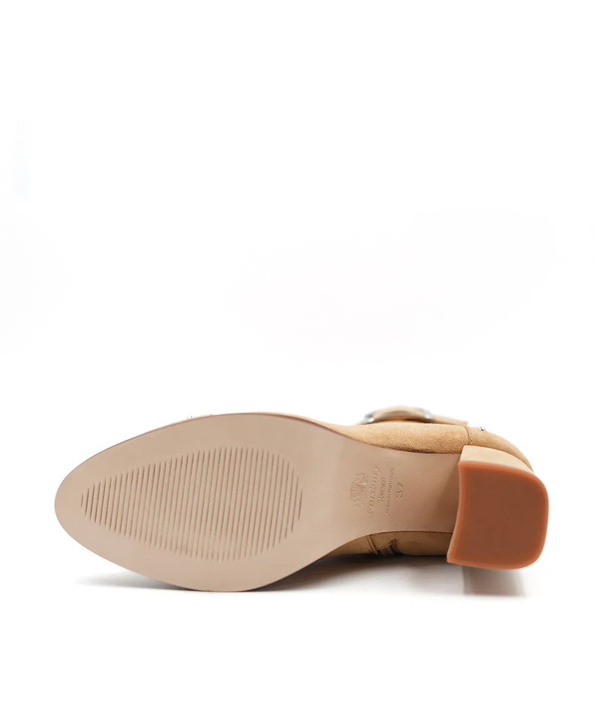 Finsbury Zoe Moon enkellaarsjes beige leer