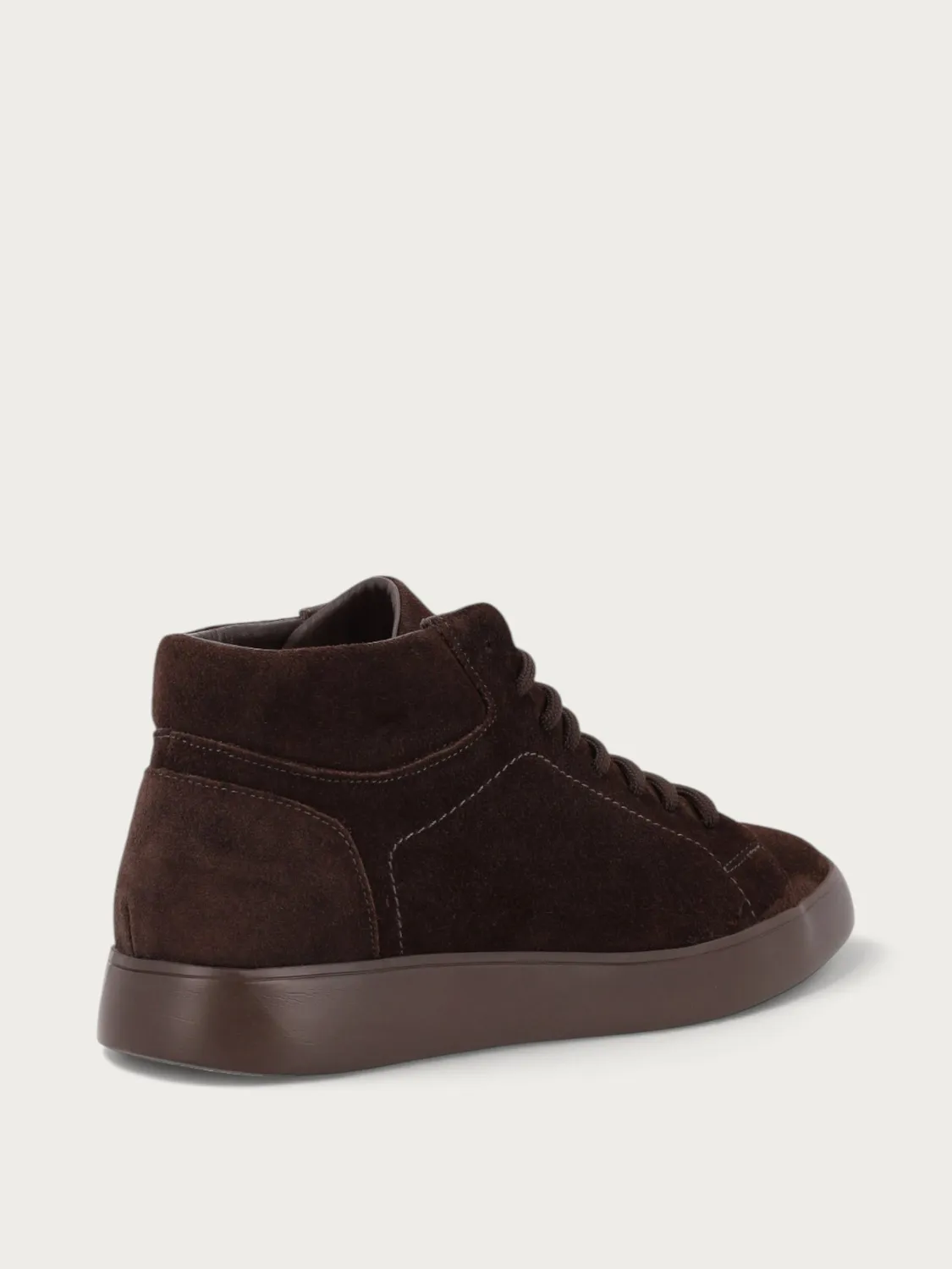 Frau Verona donkerbruine suède veterboots high-top heren