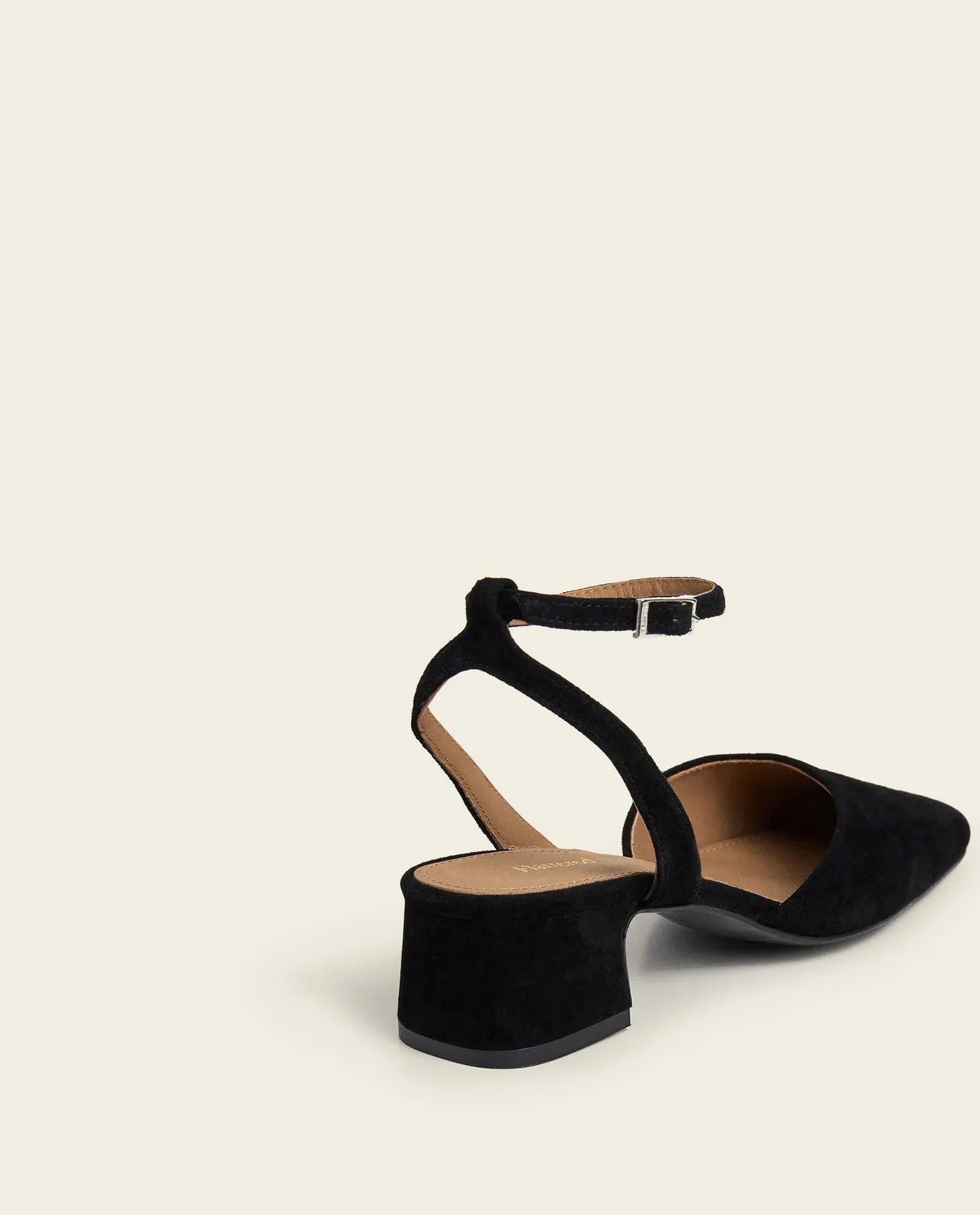 Flattered Elvira pumps zwart suède lage hak