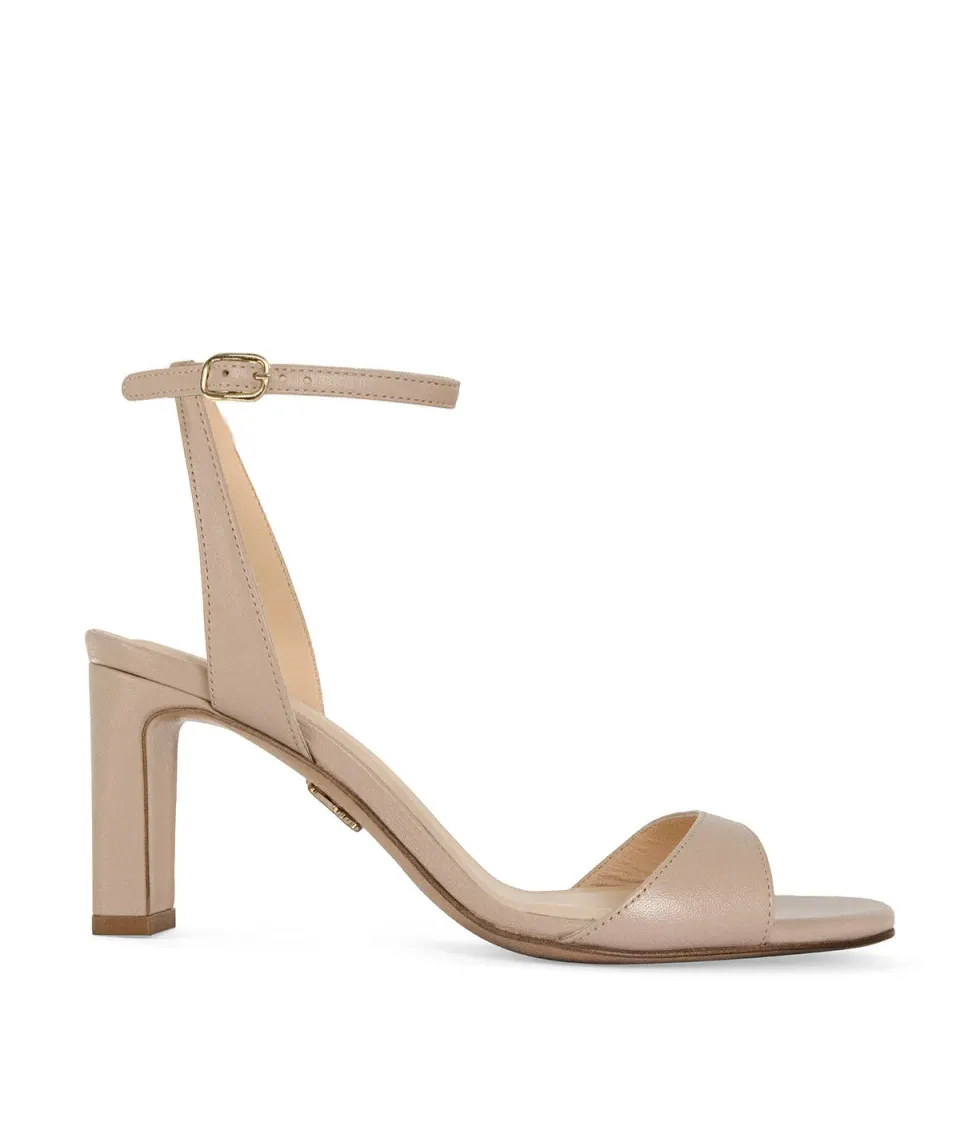 Finsbury Claire leren sandalen beige 6,5 cm hak