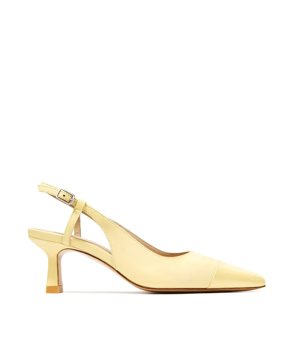 Finsbury Capri Pumps Citroengeel Leer Dames