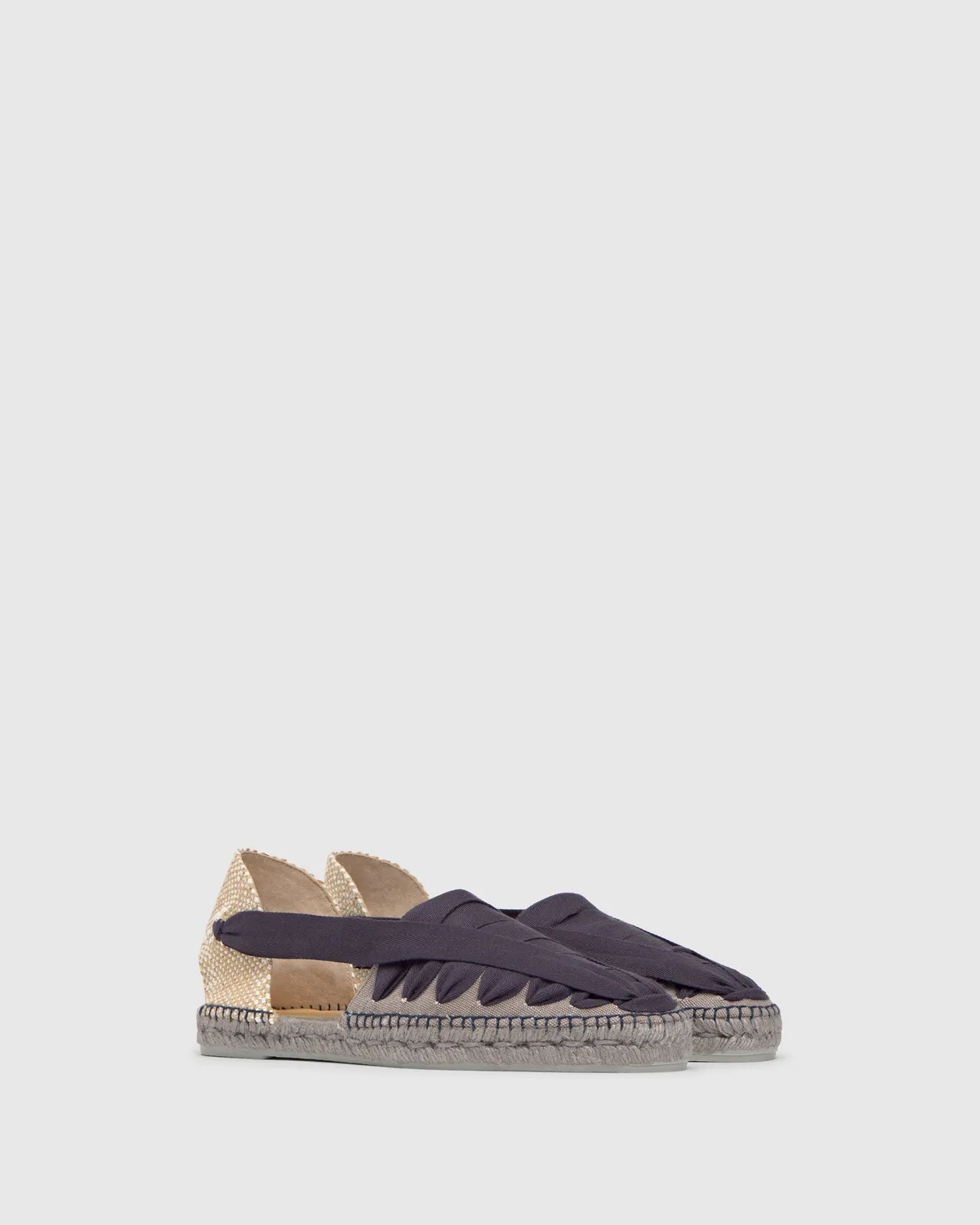 Castaner Norman C/002 espadrilles plomo-blauw katoen