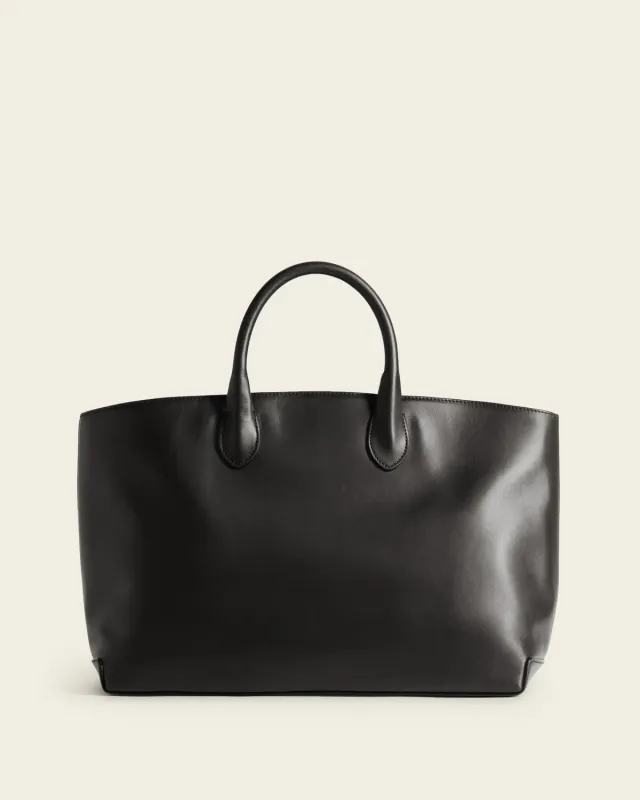 Flattered Lola tote zwart leer onesize