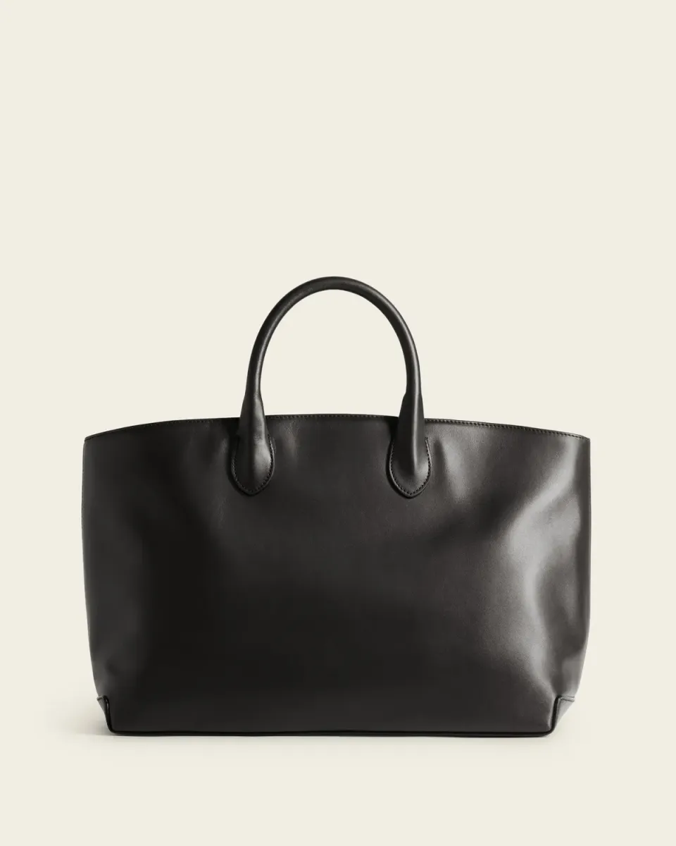 Flattered Lola tote zwart leer onesize