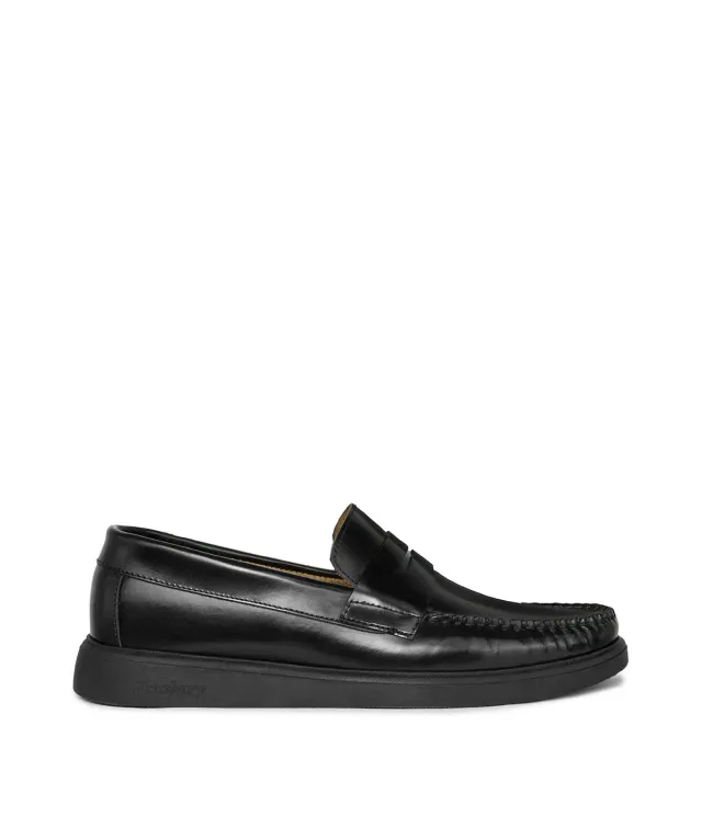 Finsbury EDUARDO zwarte loafers glad leer rubber zool