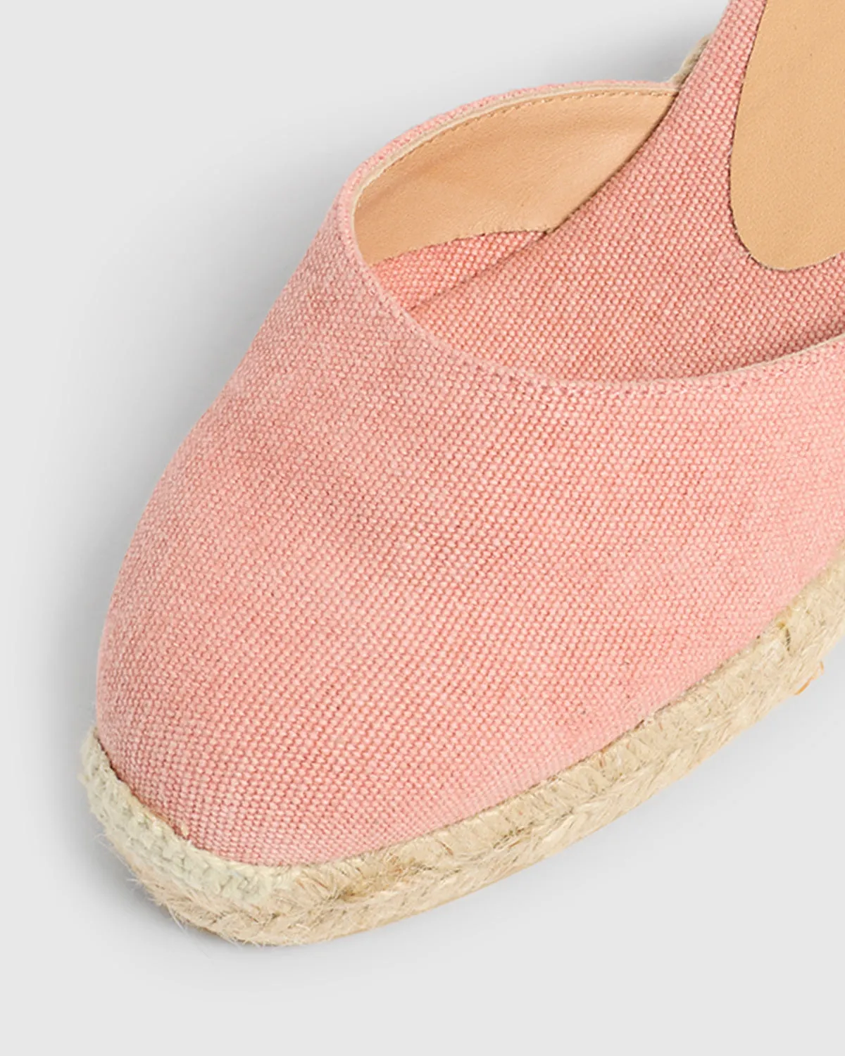 Castaner Carina/3/002 espadrilles poederroze katoen 5 cm