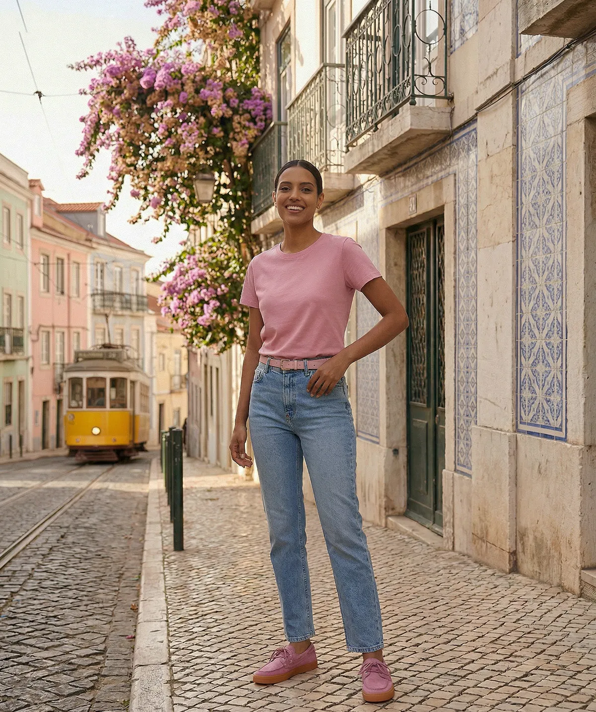 Finsbury Anita loafers roze suède